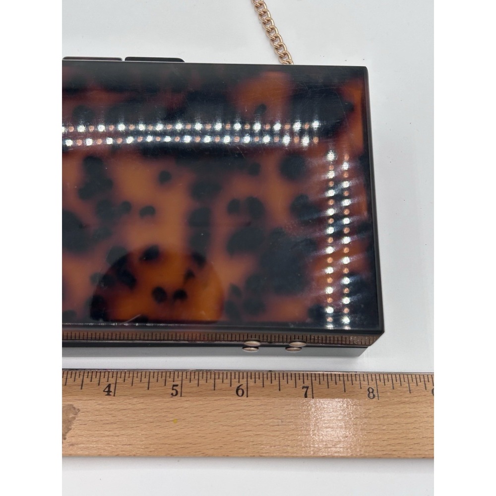 Acrylic Tortoises Forever 21 Case Clutch Leopard Handbag Ladies Crossbody Bag - Picture 3 of 9